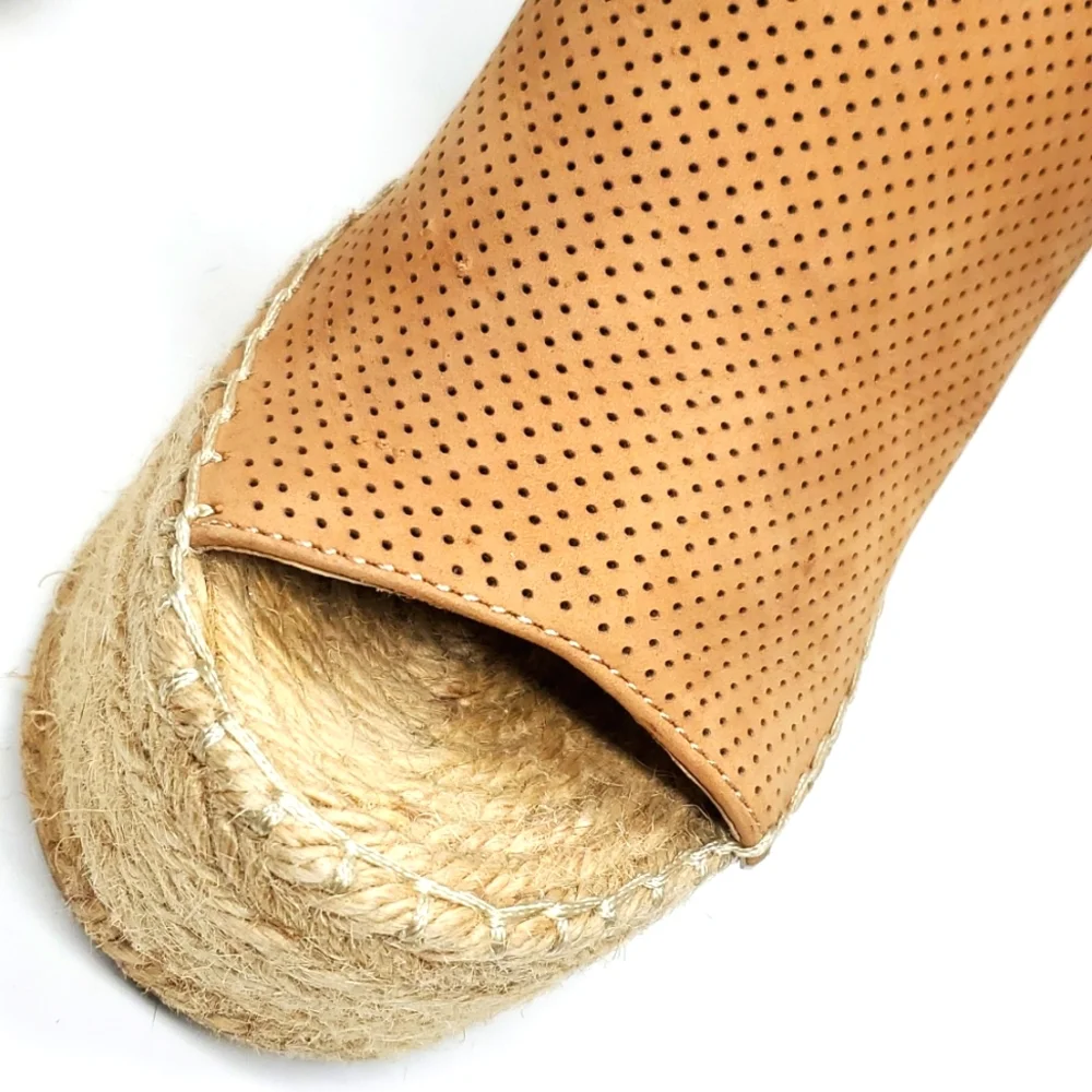 Marc Fisher MLANNIE Ankle Strap Platform Espadrilles 6M
